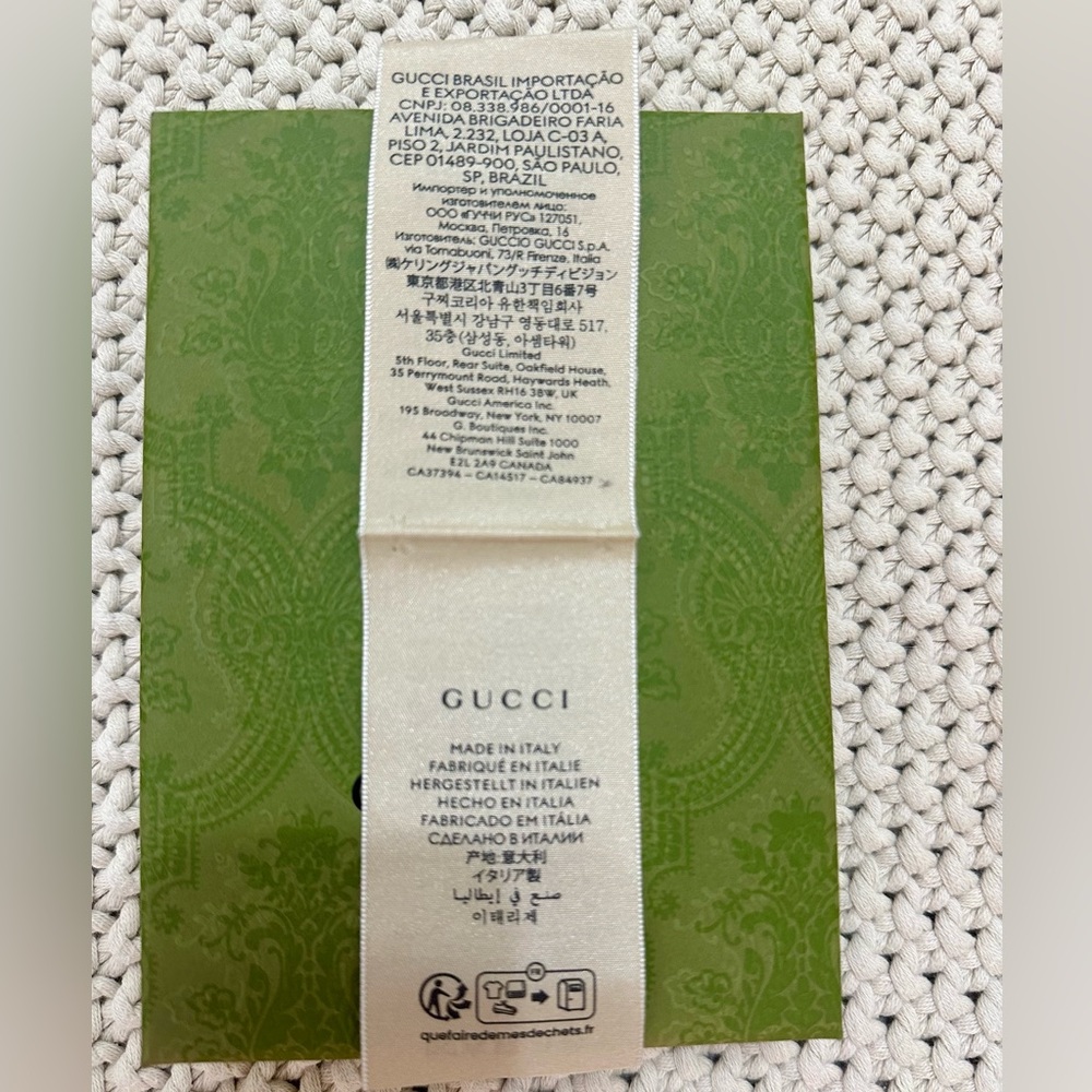 🧣✨Authentic Gucci Printed silk twill neck bow reversible - 🆓 SHIPPING - Picture 7 of 9
